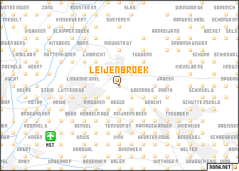 map of Leijenbroek