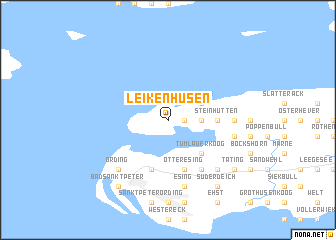 map of Leikenhusen