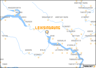 map of Leiksindaung