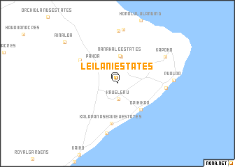 map of Leilani Estates