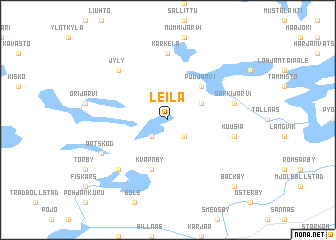 map of Leilä