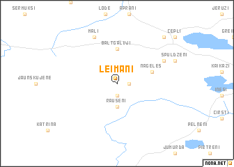 map of Leimaņi