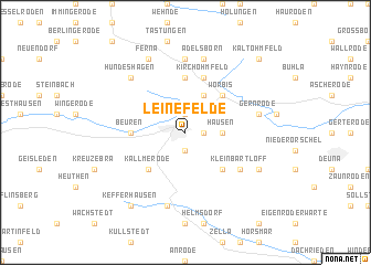 map of Leinefelde