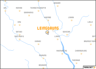 map of Leingdaung