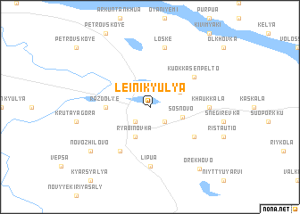 map of Leini-Kyulya