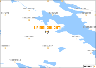 map of Leinolanlahti