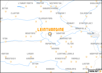 map of Leintwardine