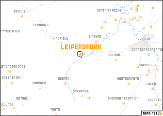 map of Leipers Fork