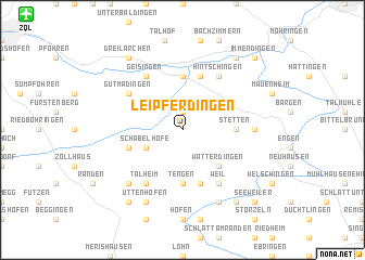 map of Leipferdingen