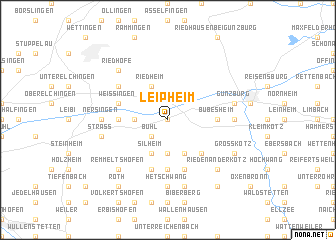 map of Leipheim