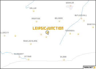 map of Leipsic Junction