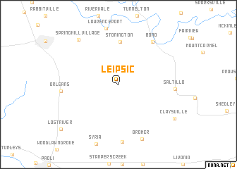 map of Leipsic