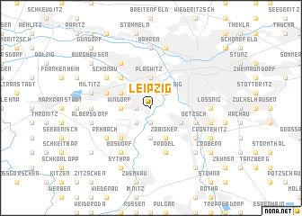 map of Leipzig