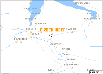 map of Leirbekkmoen