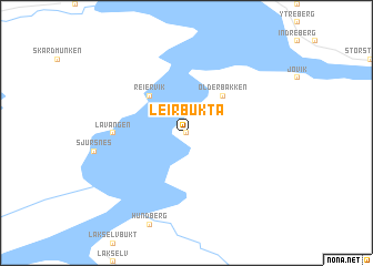 map of Leirbukta