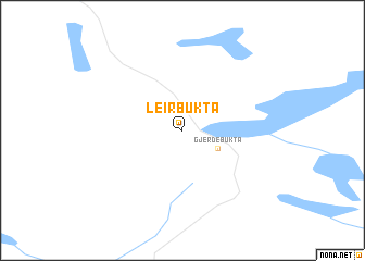 map of Leirbukta