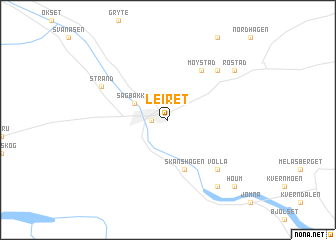 map of Leiret