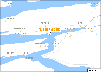 map of Leirfjord