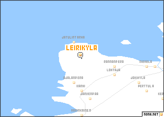 map of Leirikylä