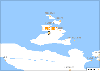 map of Leirvåg