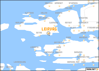 map of Leirvåg
