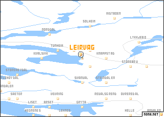 map of Leirvåg