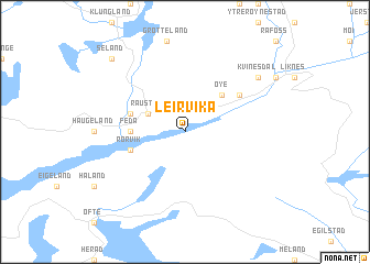 map of Leirvika