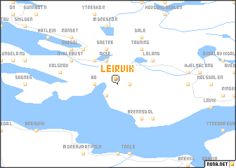 map of Leirvik