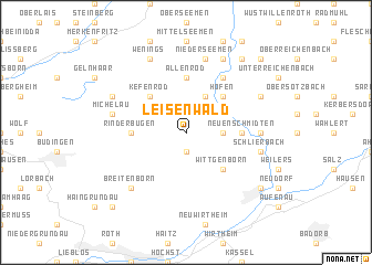 map of Leisenwald
