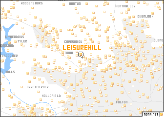 map of Leisure Hill