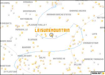 map of Leisure Mountain