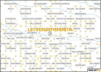 map of Leitersdorf im Raabtal