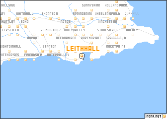 map of Leith Hall