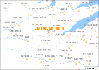 map of Leitir Ceanainn