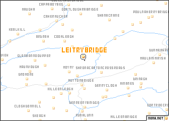 map of Leitry Bridge