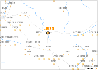 map of Leiza