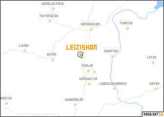 map of Leizishan