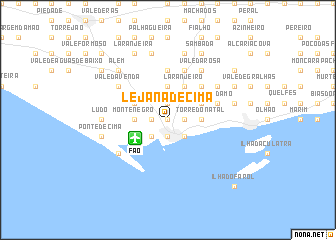 map of Lejana de Cima