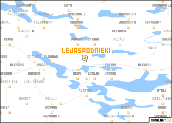 map of Lejas Podnieki