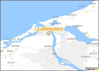 map of Lejas-Podrags