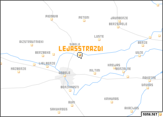 map of Lejasstrazdi