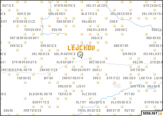 map of Lejčkov