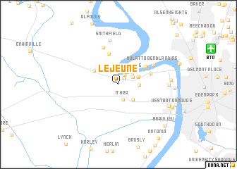 map of Lejeune