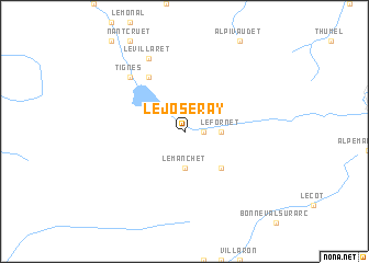 map of Le Joseray