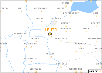 map of Lejtő