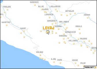 map of Lekaj