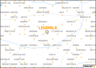 map of Łęka Mała