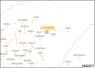 map of Lékana