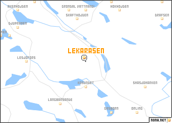 map of Lekaråsen