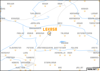 map of Lekåsa